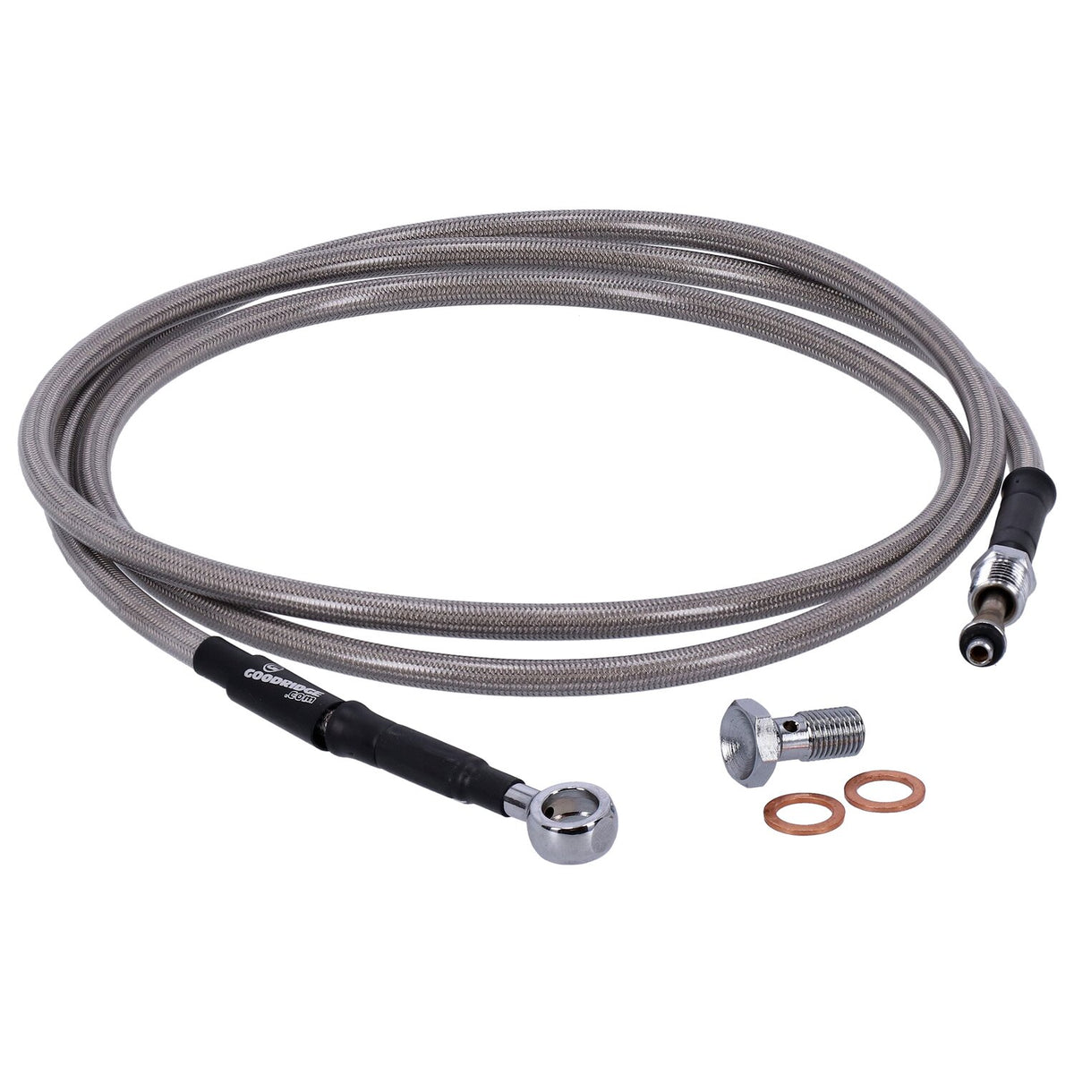 Goodridge hydraulic clutch line kit 67", clear coated