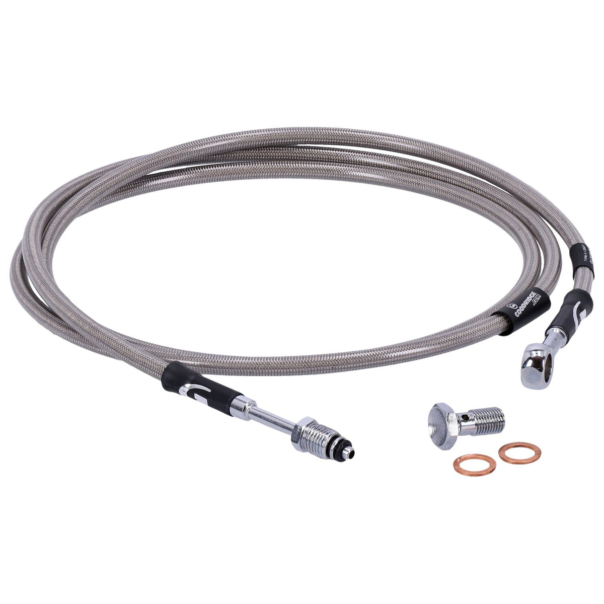 Goodridge hydraulic clutch line kit 68", clear coated
