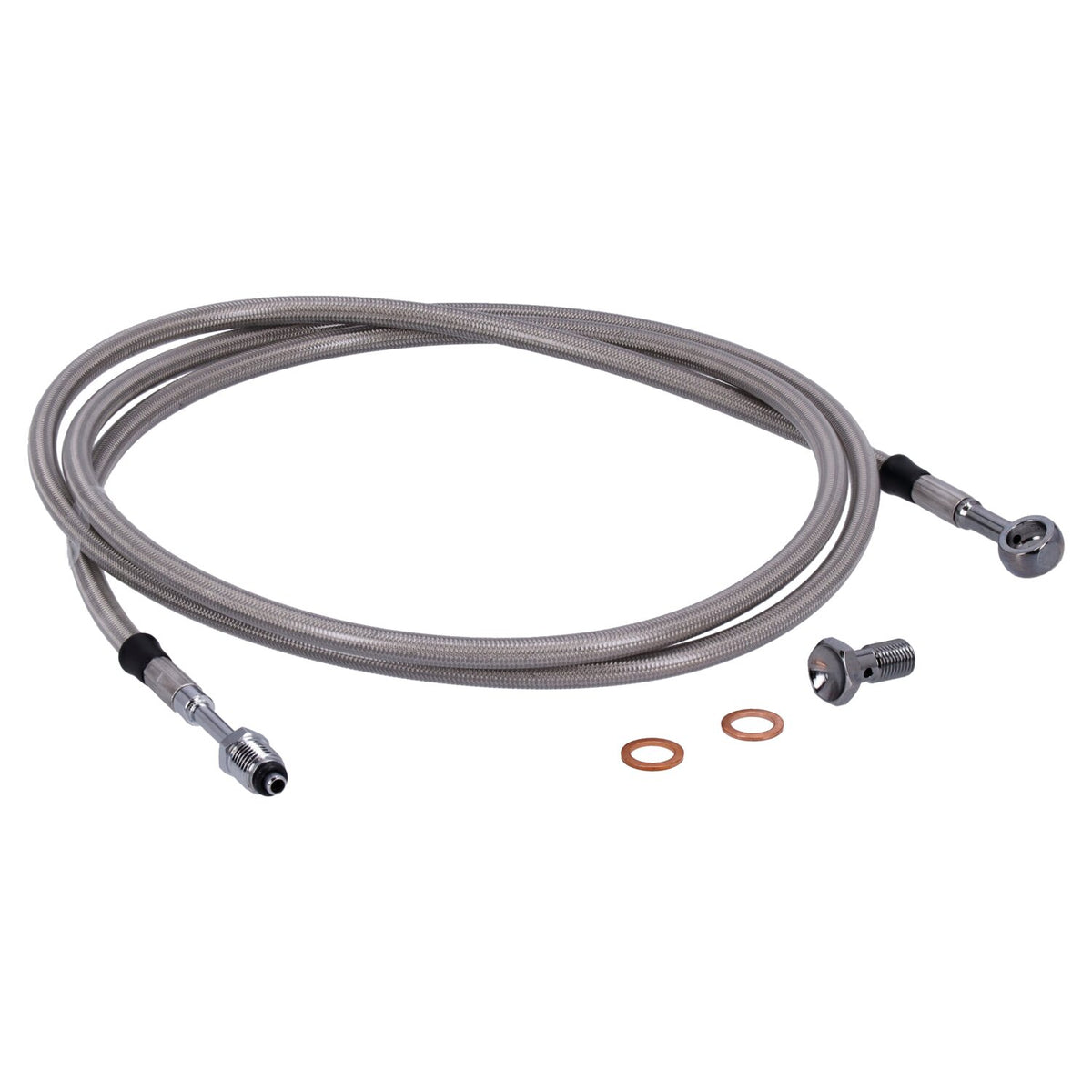 Goodridge hydraulic clutch line kit 71", clear coated