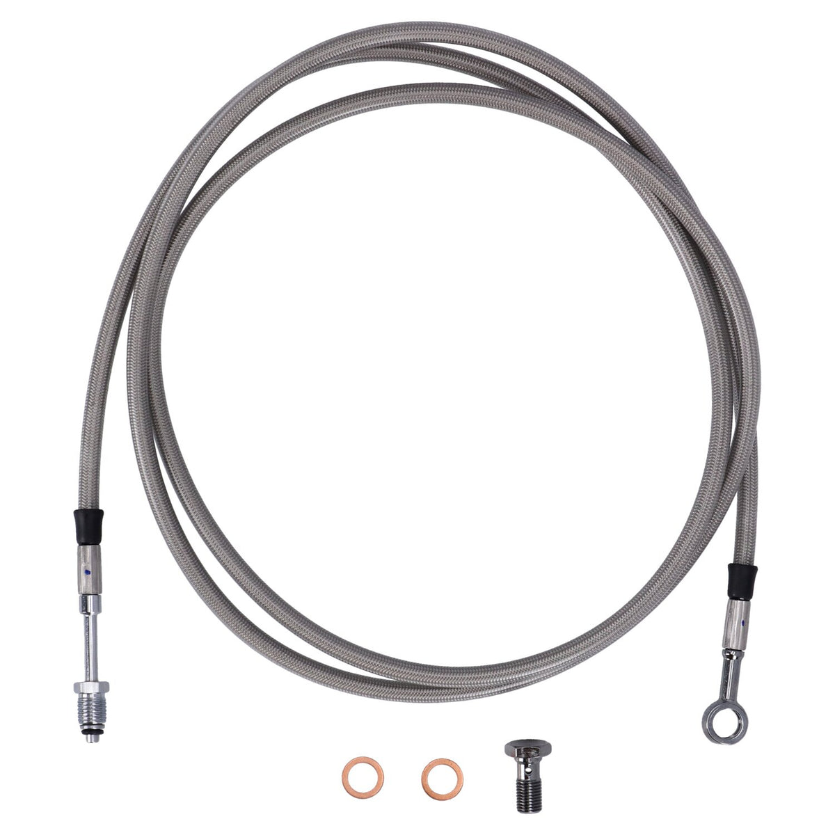 Goodridge hydraulic clutch line kit 75", clear coated