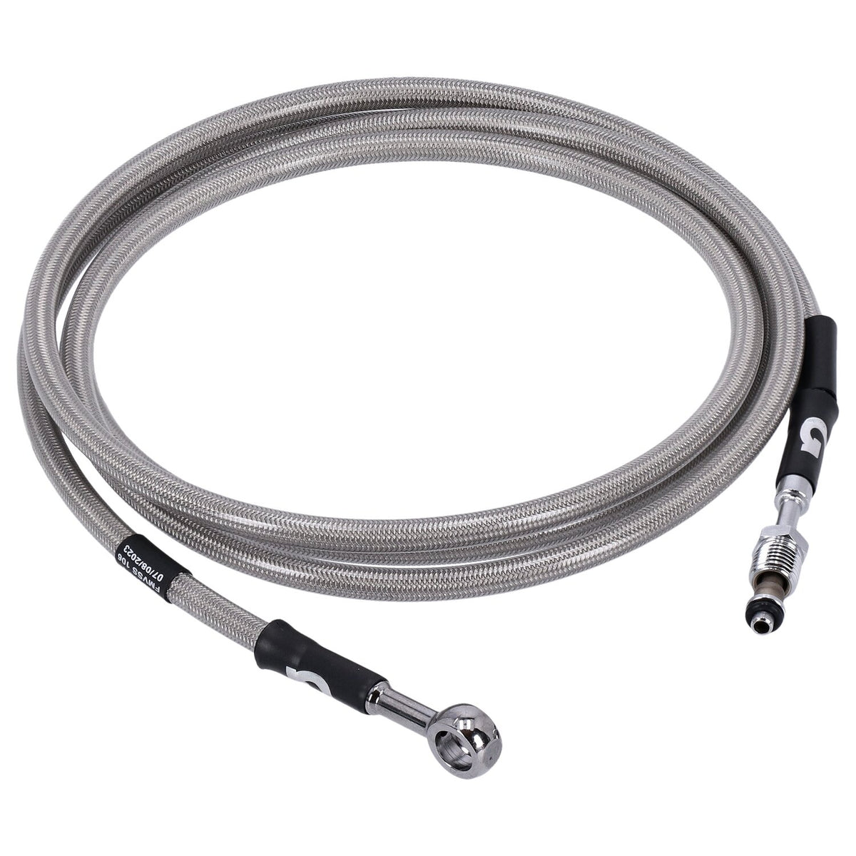 Goodridge hydraulic clutch line kit 77", clear coated