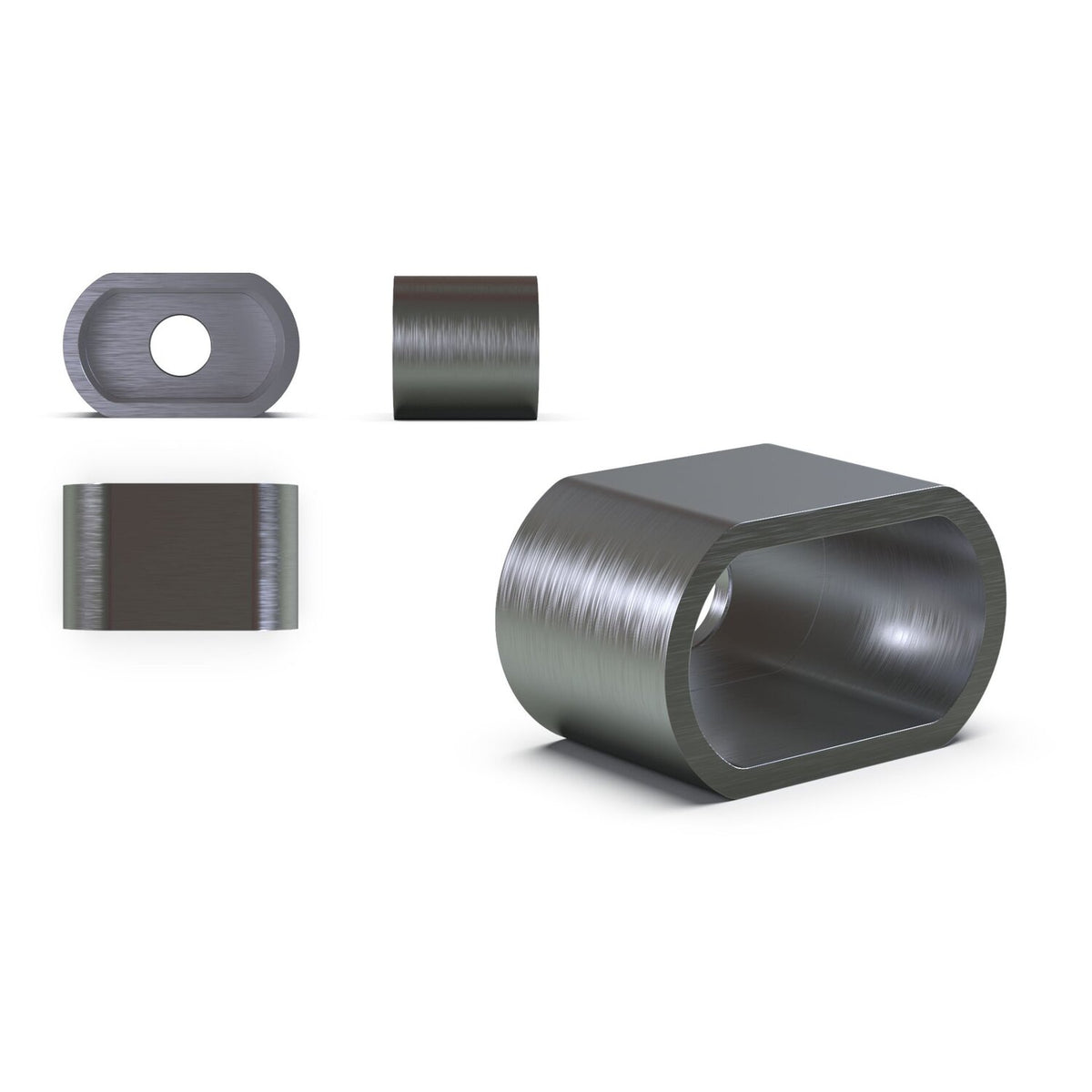 Steel weld-in housing for 'Module 2' lights