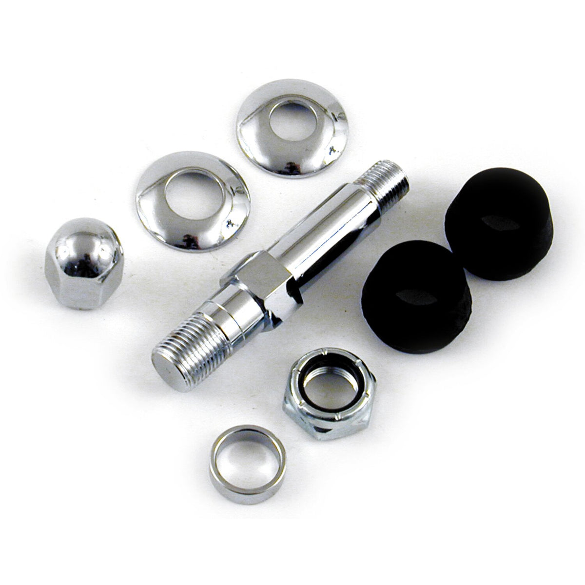 Lower shock stud kit chrome
