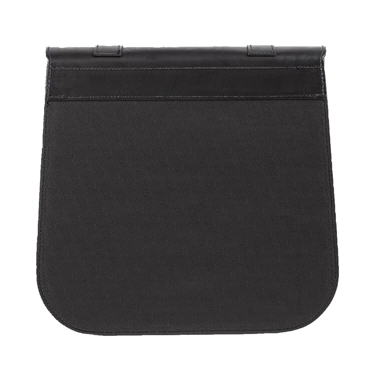 MCS, single leather saddlebag 'Postman'. 30 liters. Black