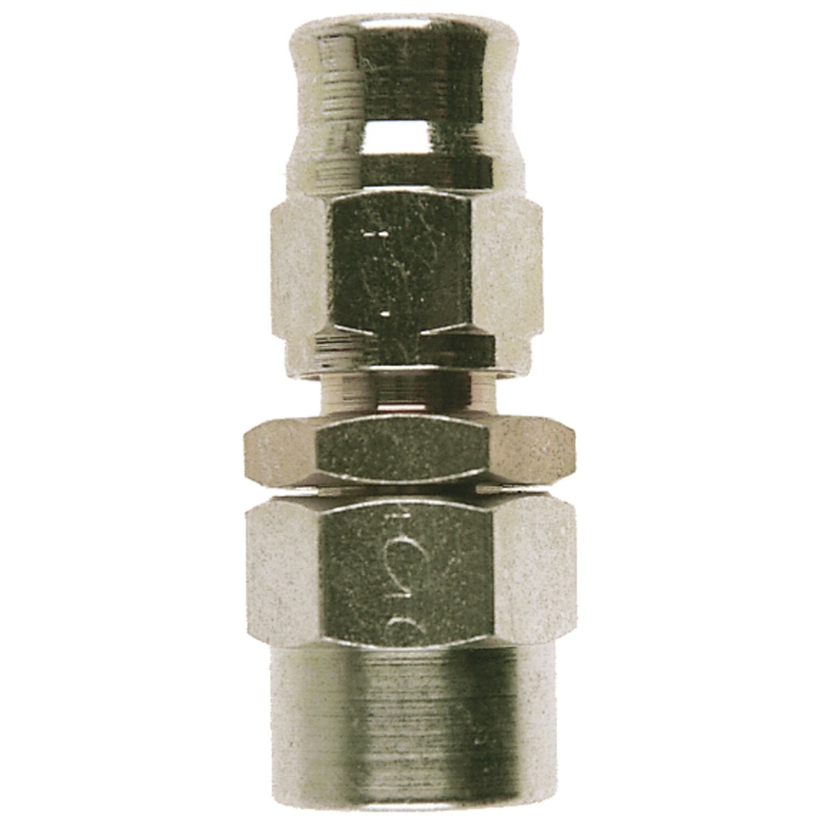 Goodridge, straight hose end. Stainless