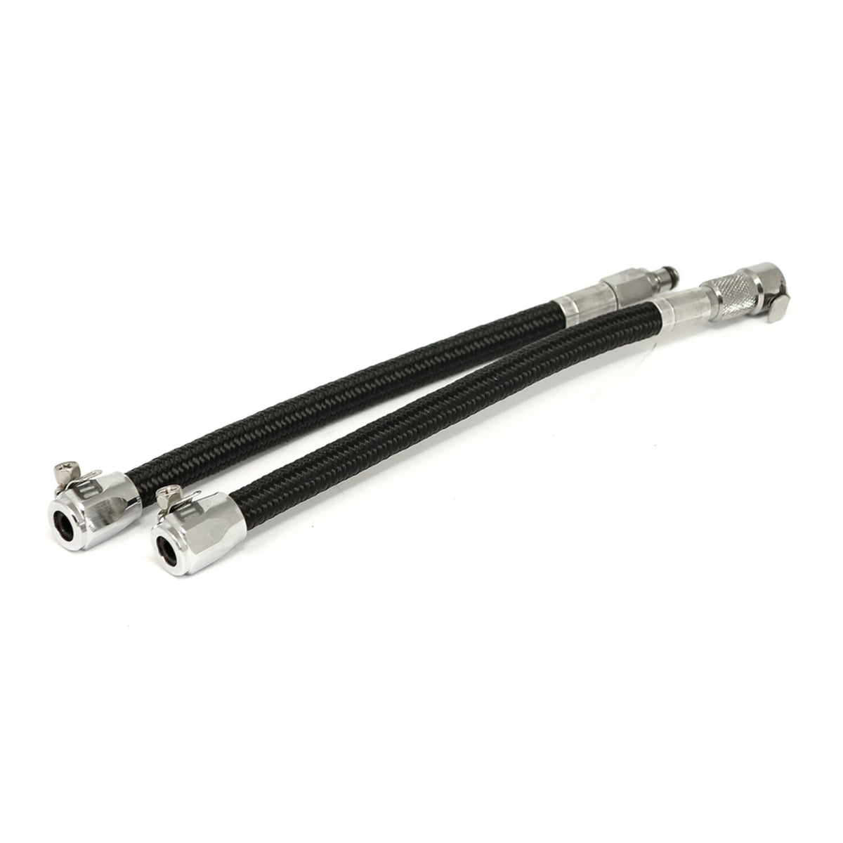 Goodridge, QD fuel crossover line black braided textile