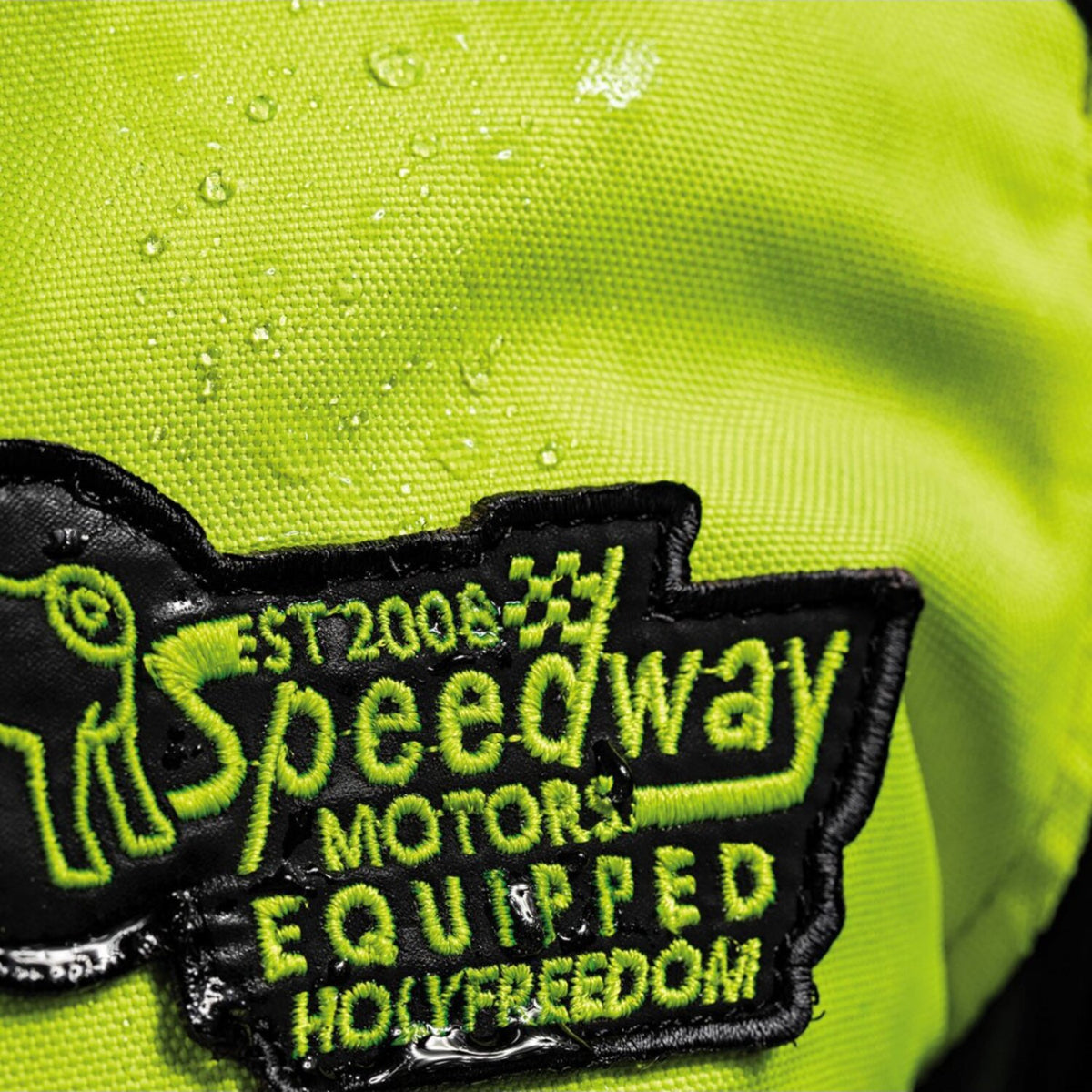 Holy Freedom Zero Vision leather jacket black/fluo yellow