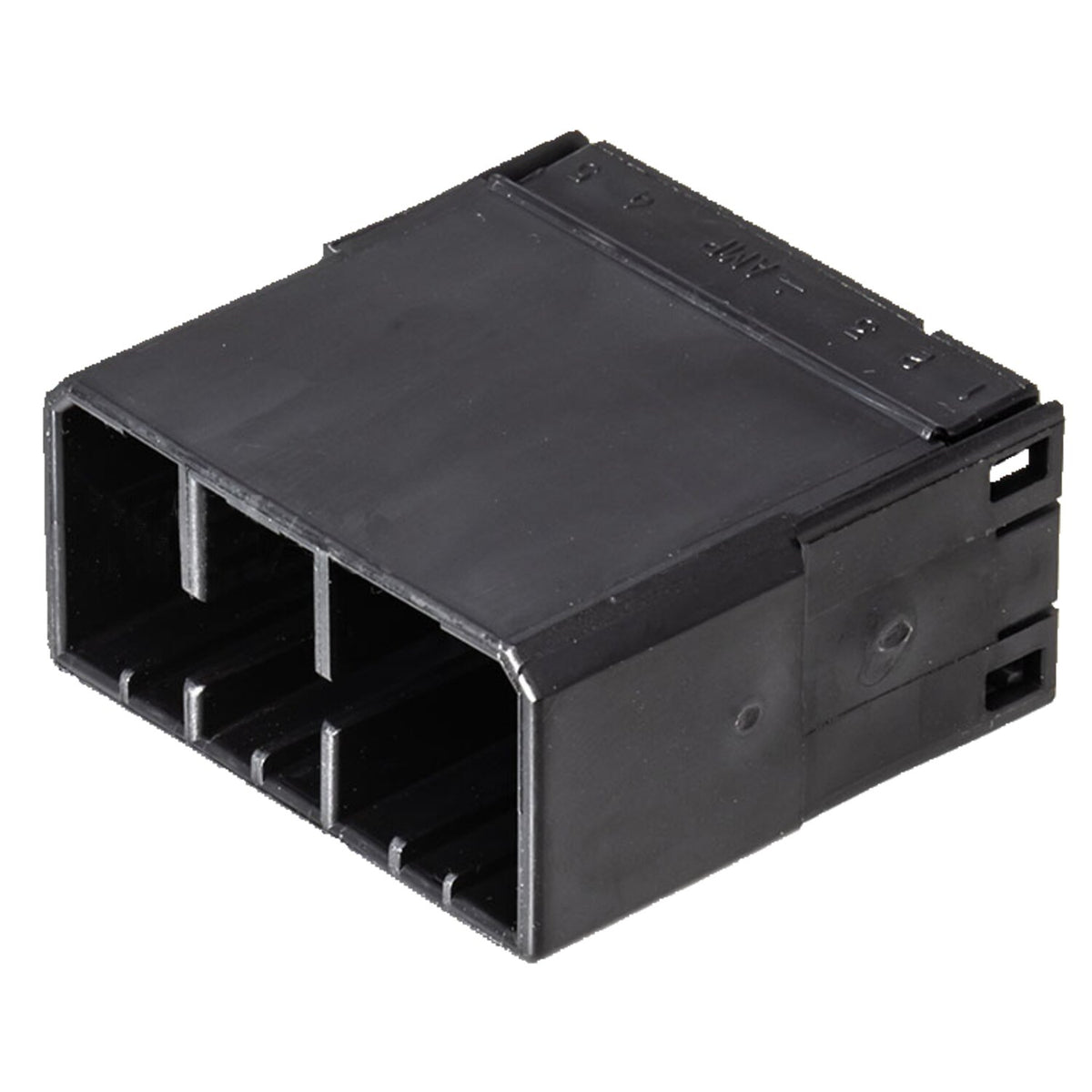 NAMZ, AMP Multilock connector. Black, receptacle, 12-pins