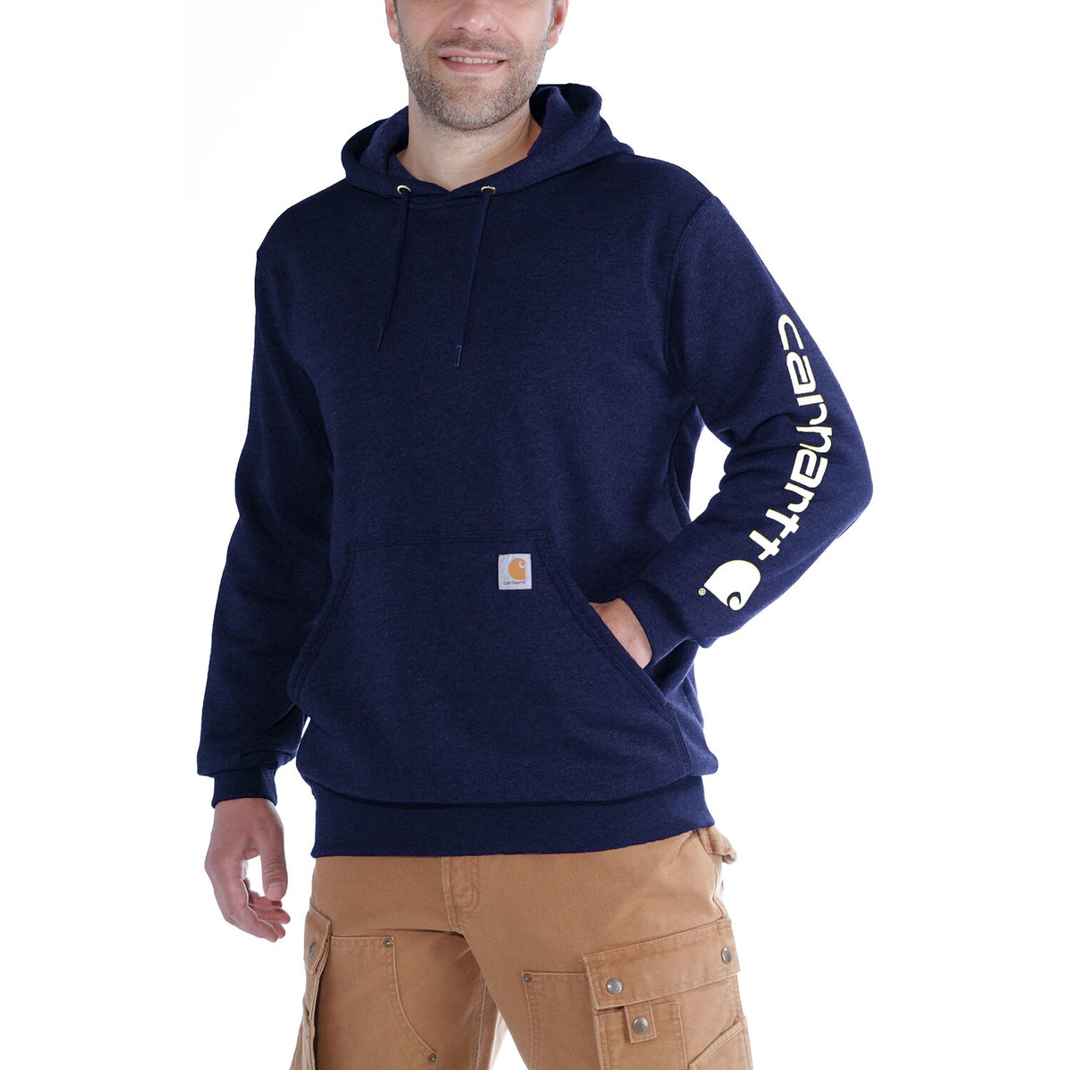 Carhartt Sleeve Logo hoodie new navy