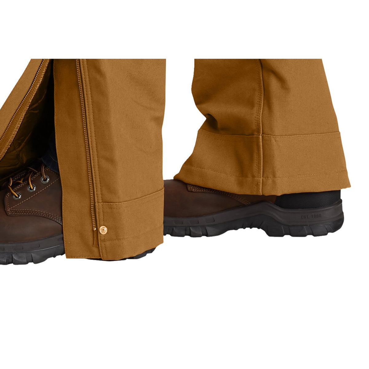 Carhartt Duck insulated bib overall carhartt brown