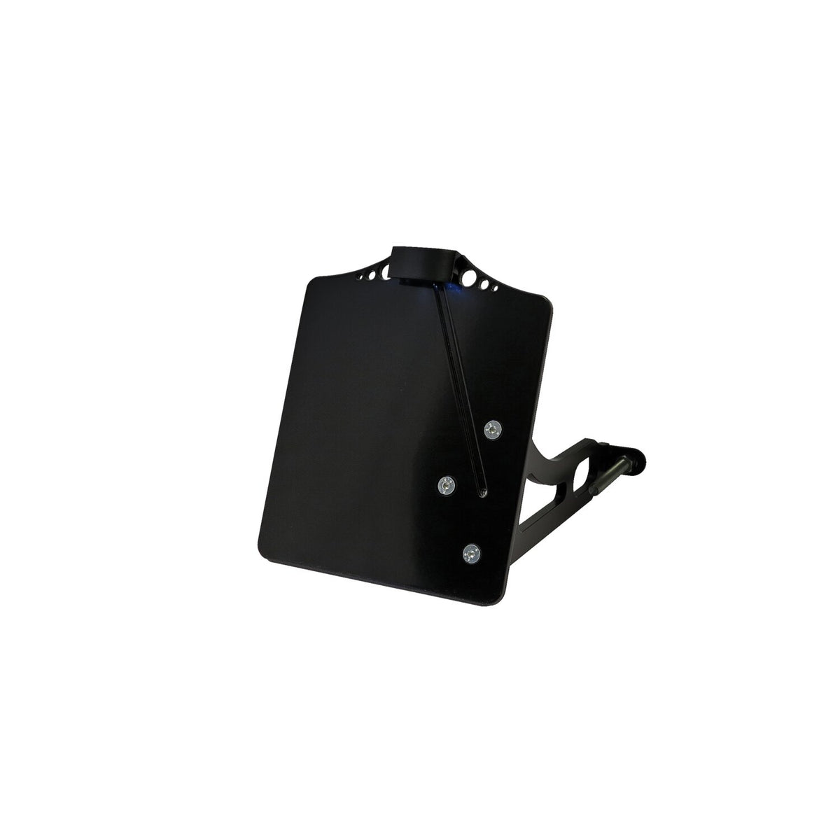Side mount license plate bracket black