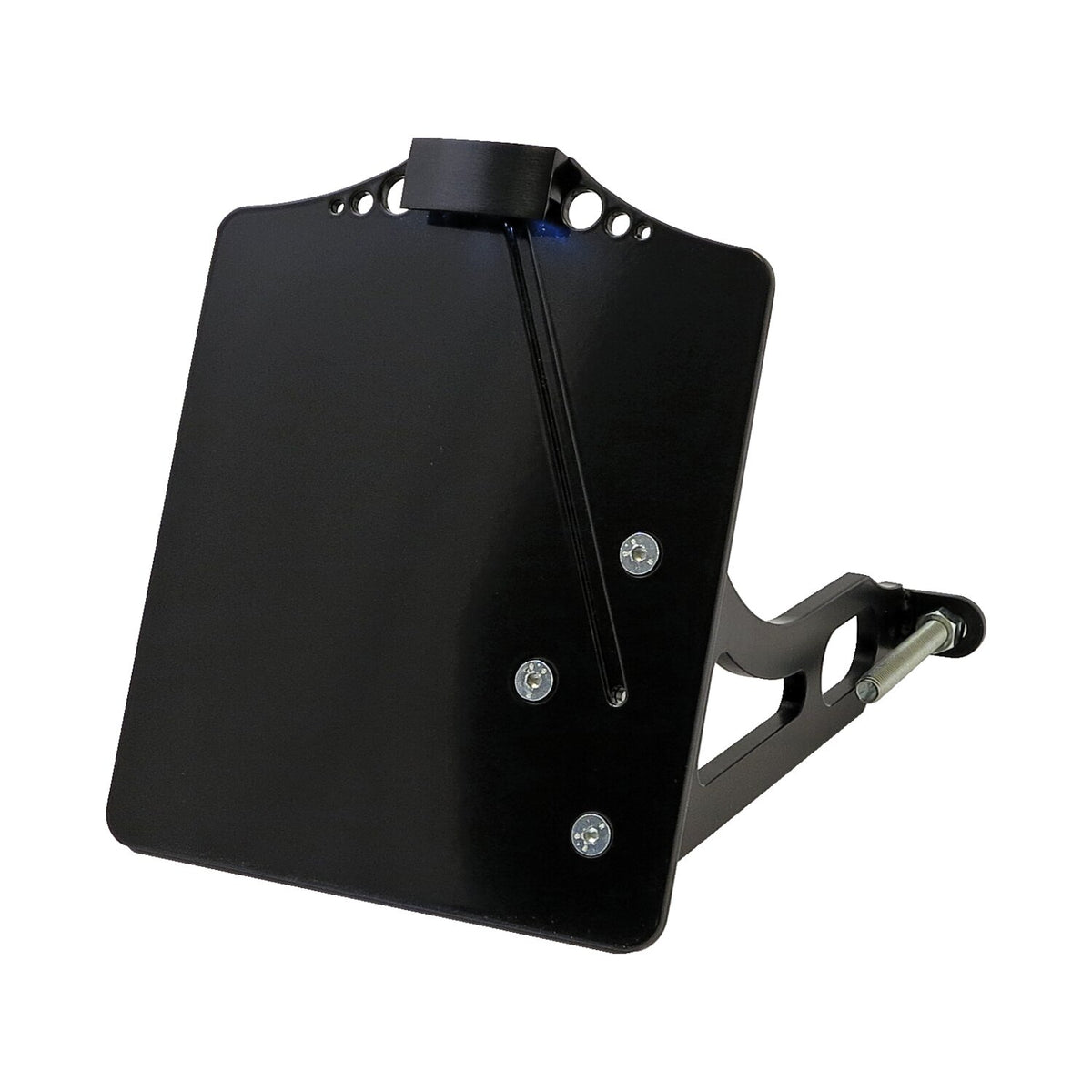 Side mount license plate bracket black