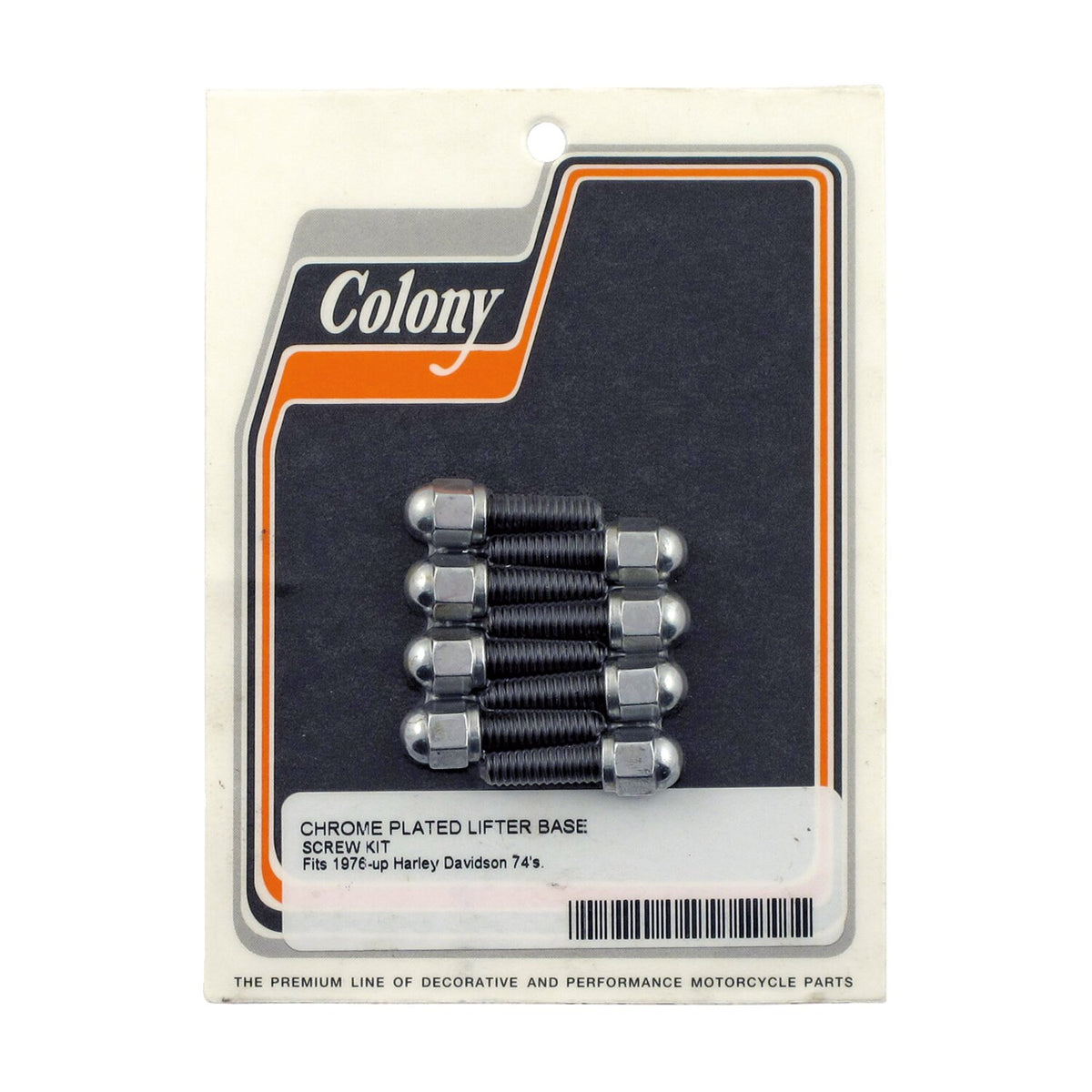 Colony, tappet block mount kit. Acorn, chrome