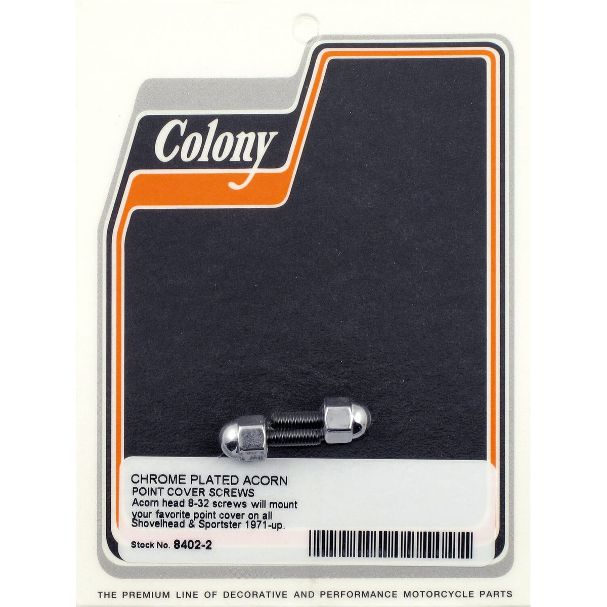 Colony, point cover mount kit. Acorn, chrome