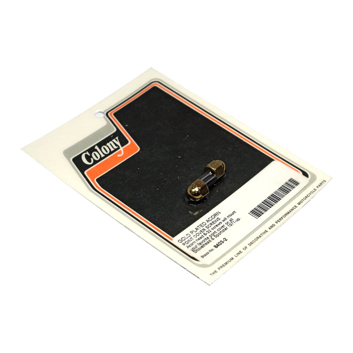 Colony, point cover mount kit. Acorn, gold
