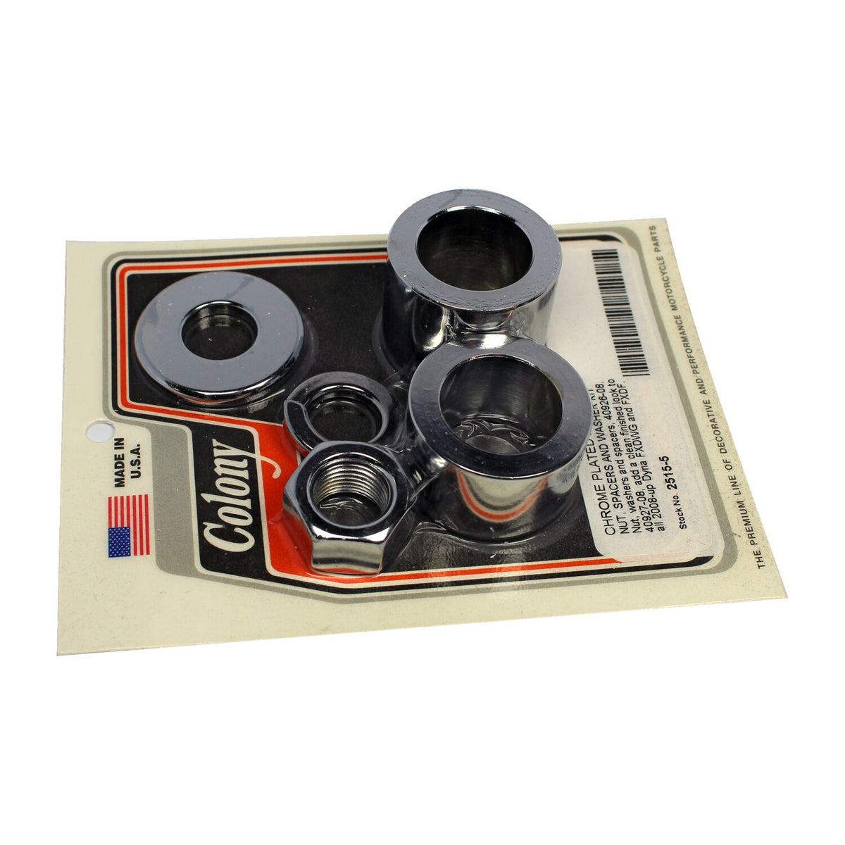 Colony axle spacer kit front, smooth