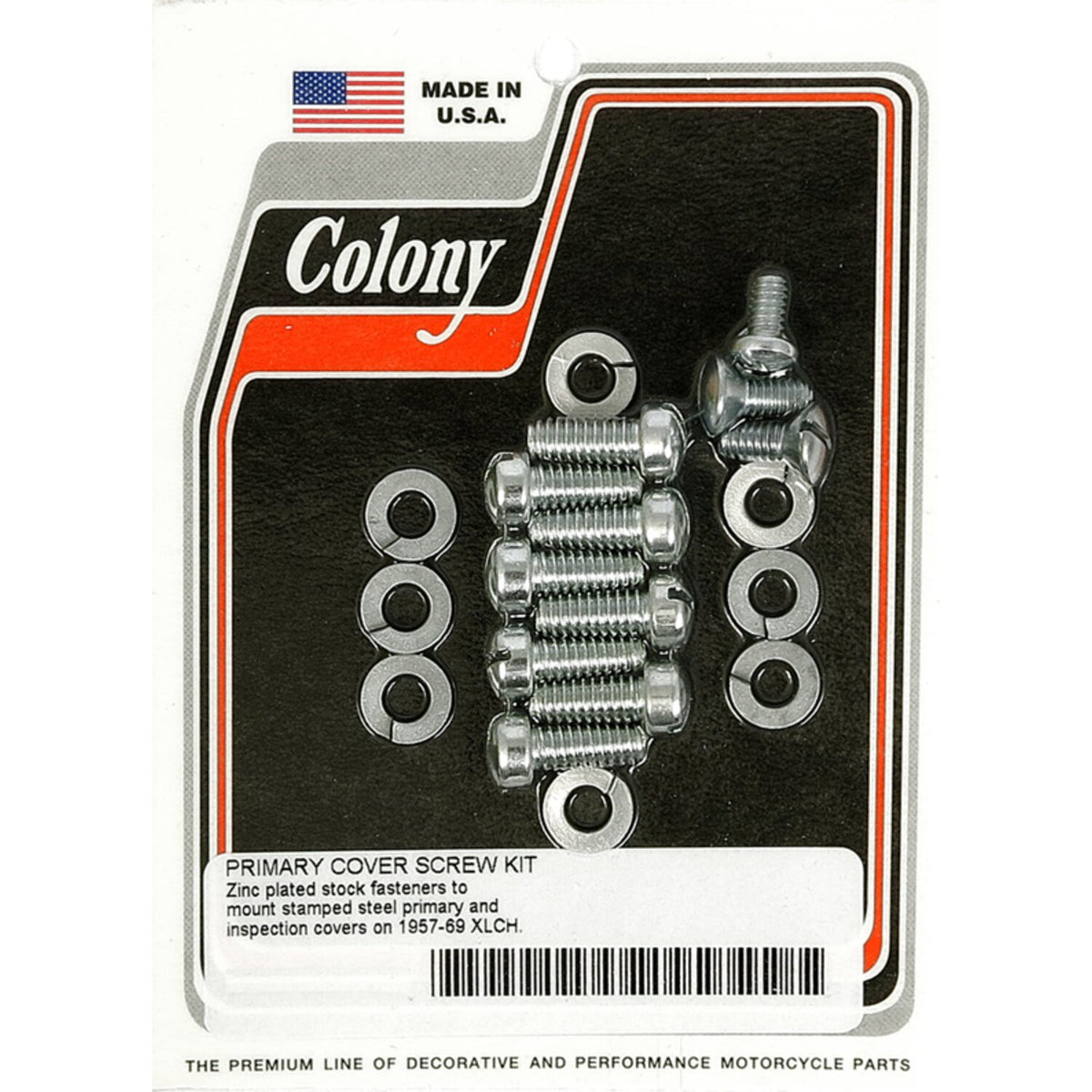 Colony primary mount kit slotted head, zinc