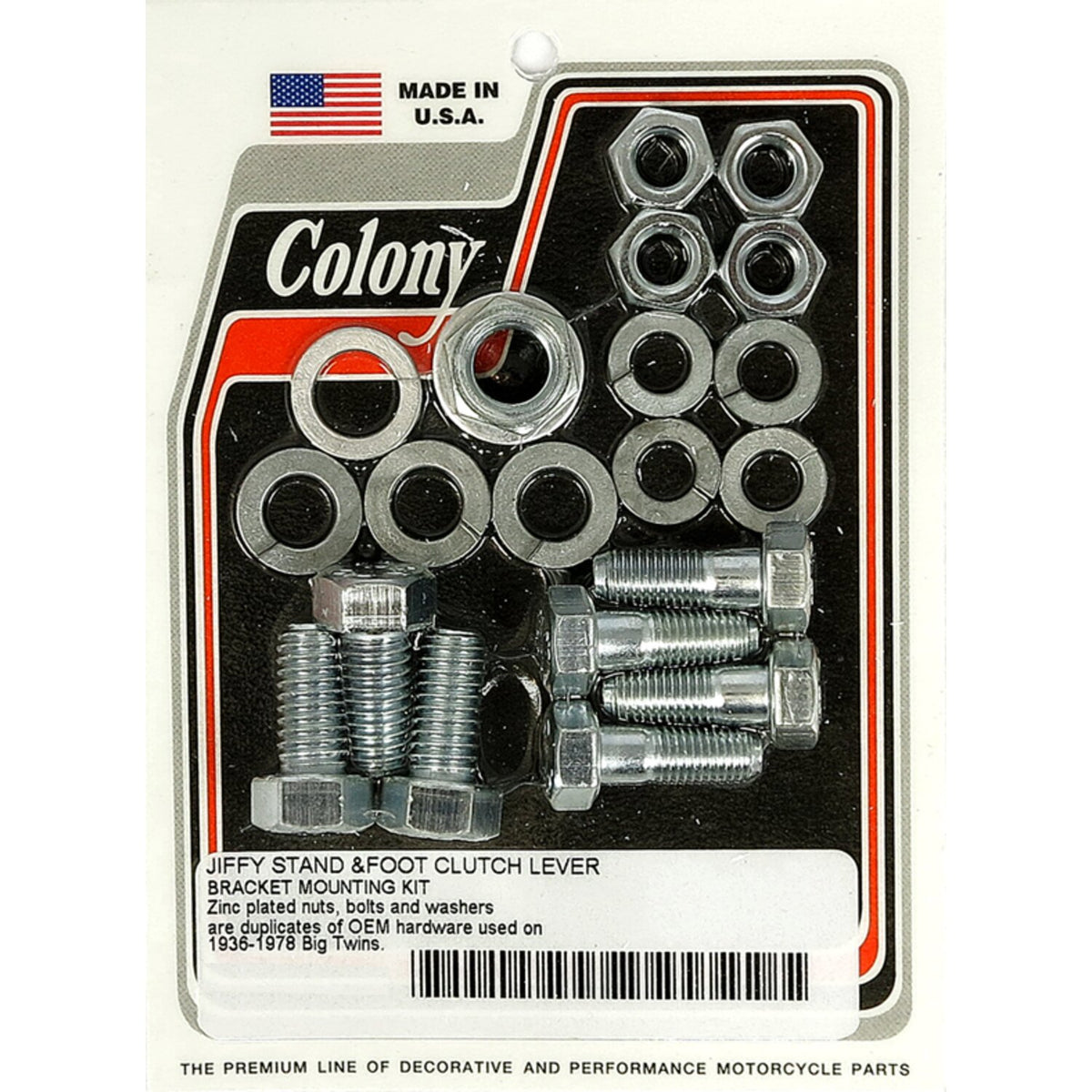 Colony jiffy & foot clutch mount kit