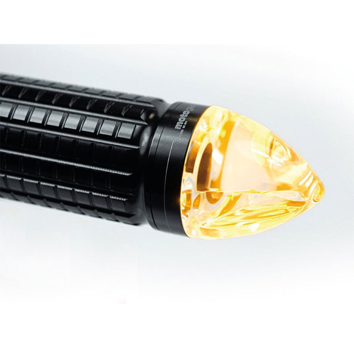 Motogadget, mo.blaze cone in-bar turn signals. Black