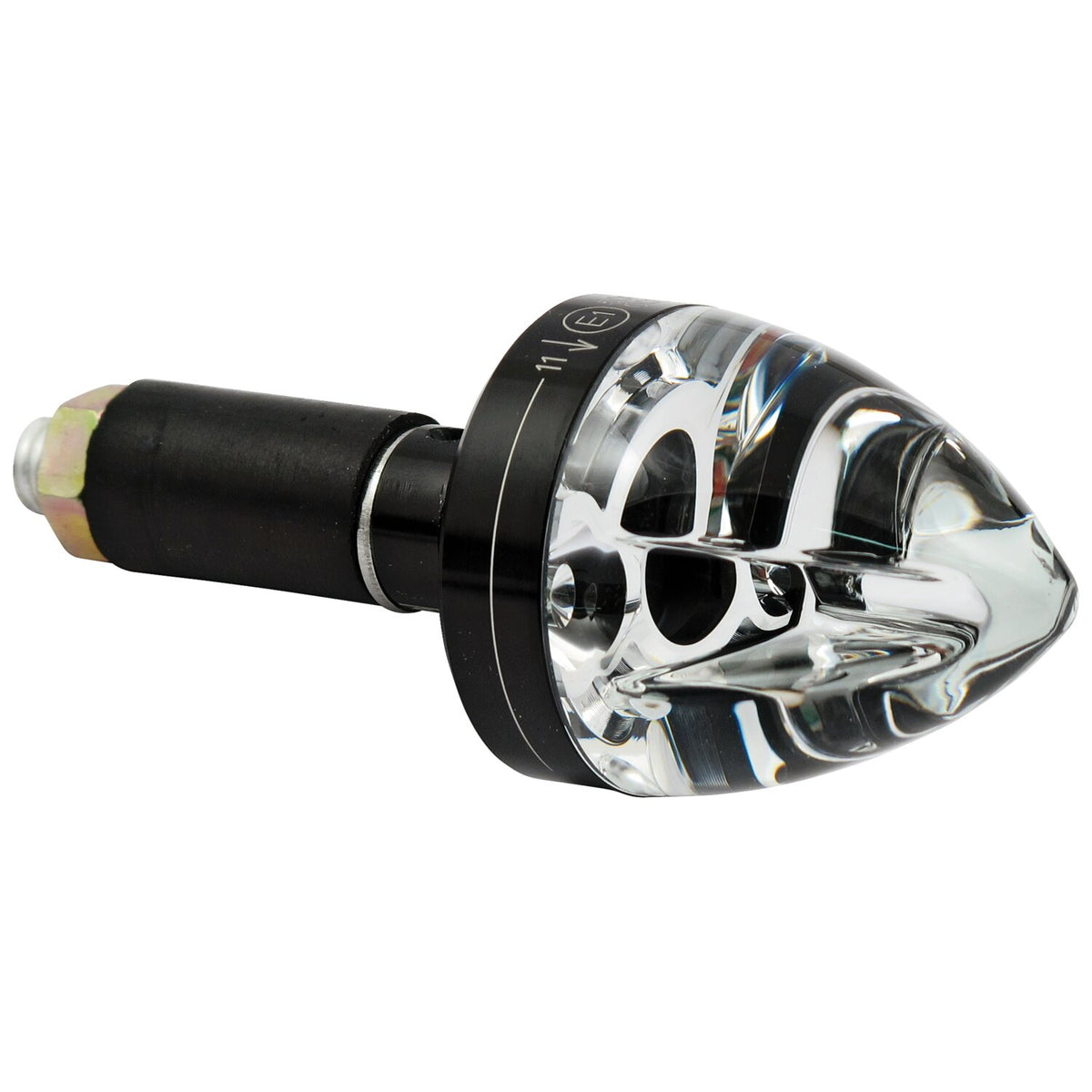 Motogadget, mo.blaze cone in-bar turn signals. Black