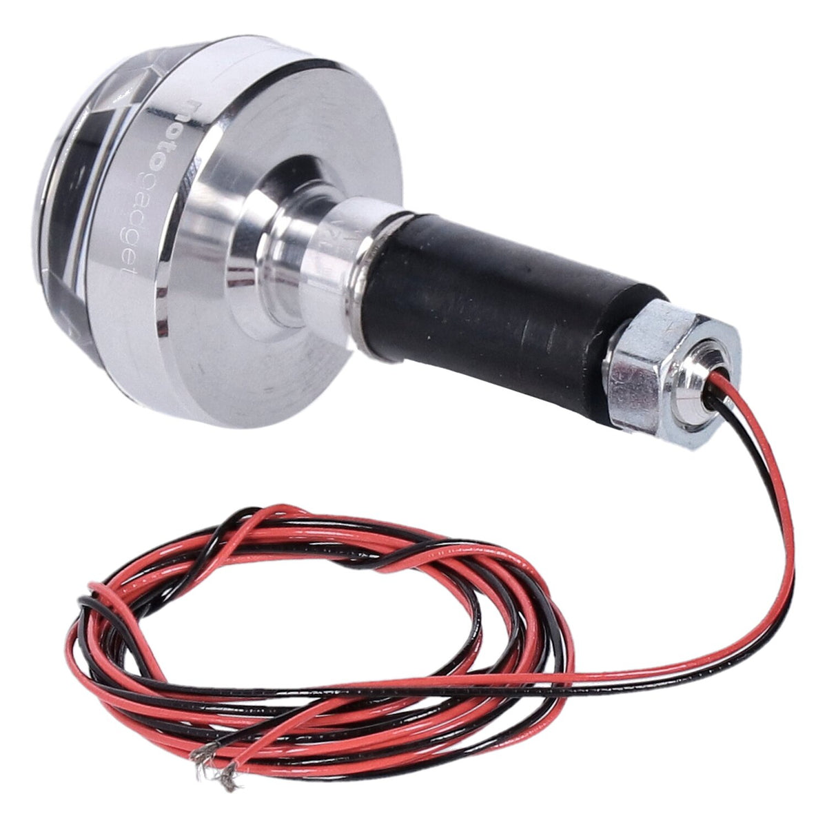 Motogadget, mo.blaze disc LED turn signal. Polished, left