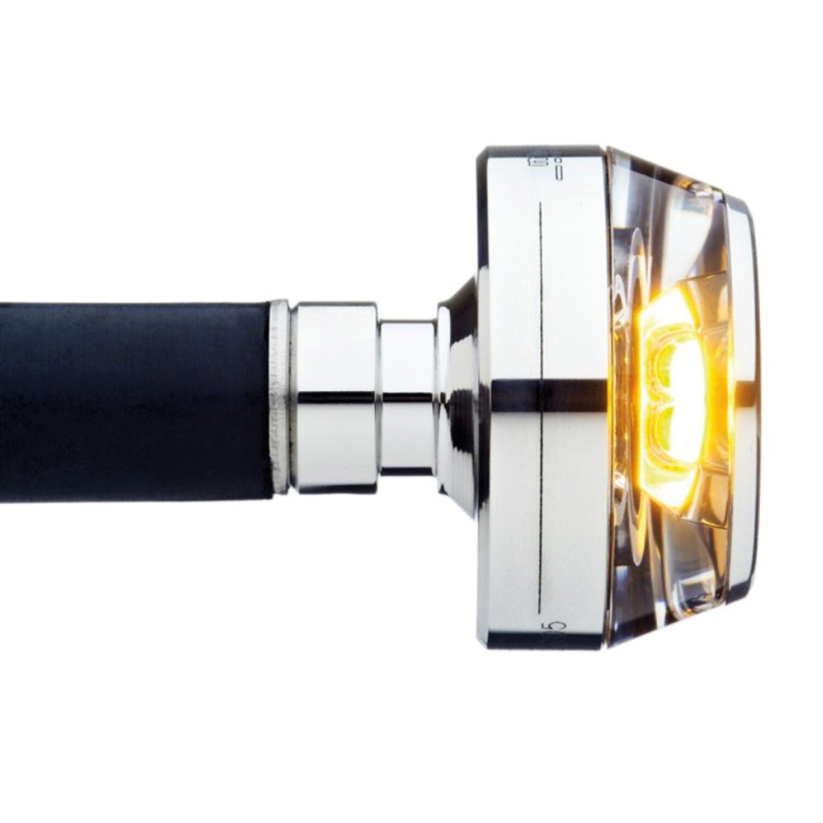 Motogadget, mo.blaze disc LED turn signal. Polished, right