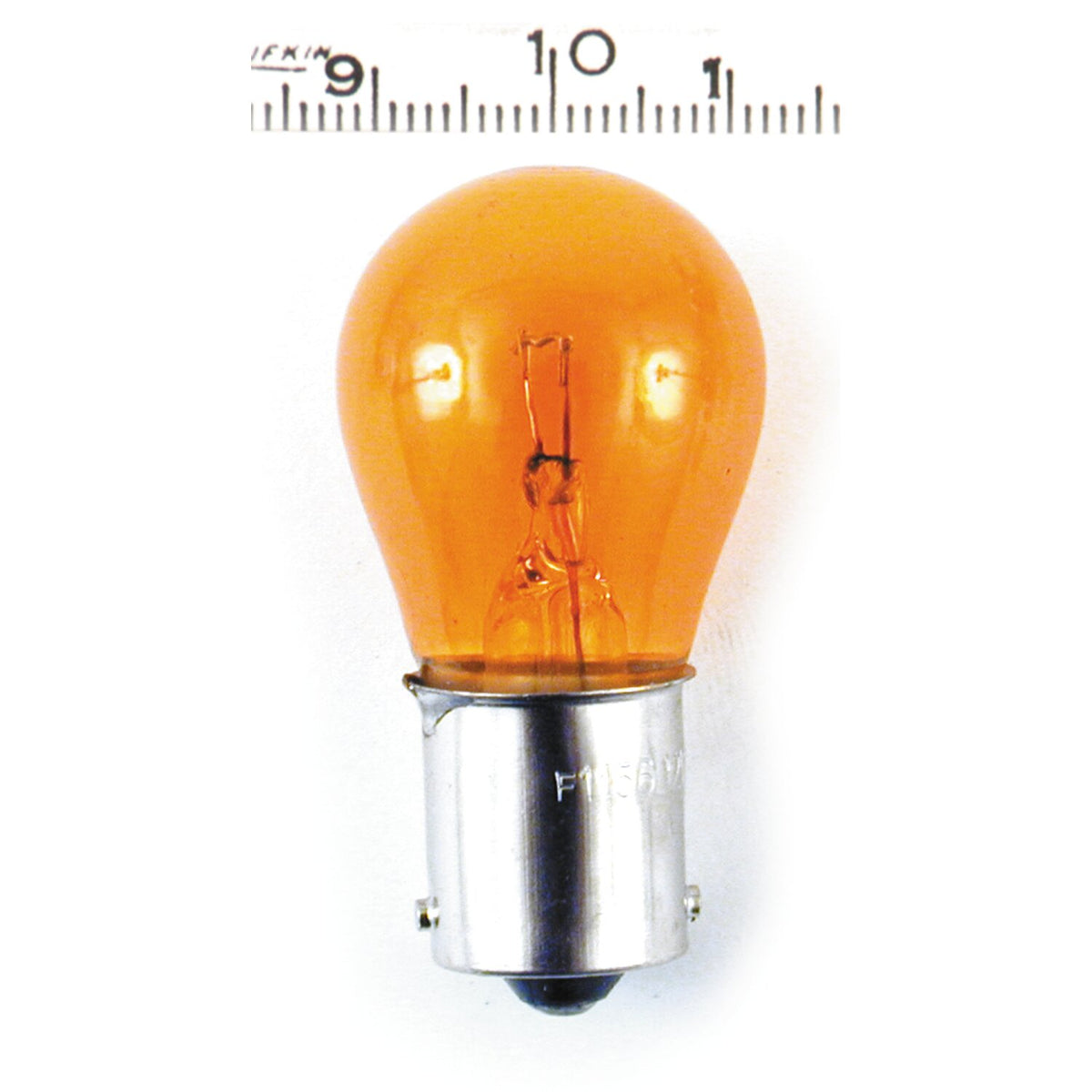 Light bulb 12-volt 32cp. Single filament. Amber