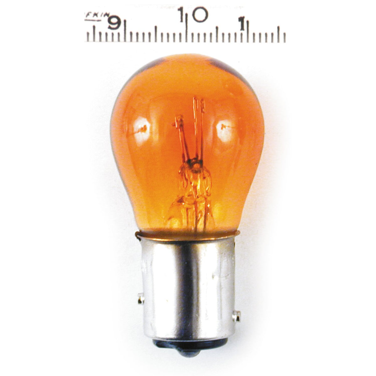 Light bulb 12-volt. Dual filament. Amber