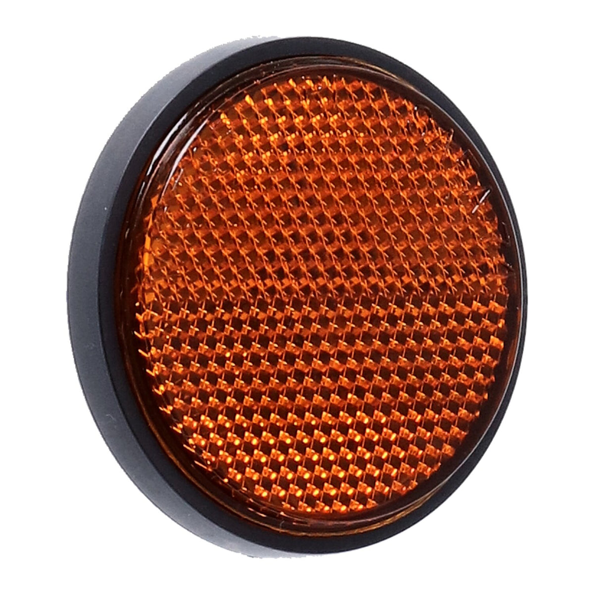 Chris Products, reflector. Round 2-1/2". Amber