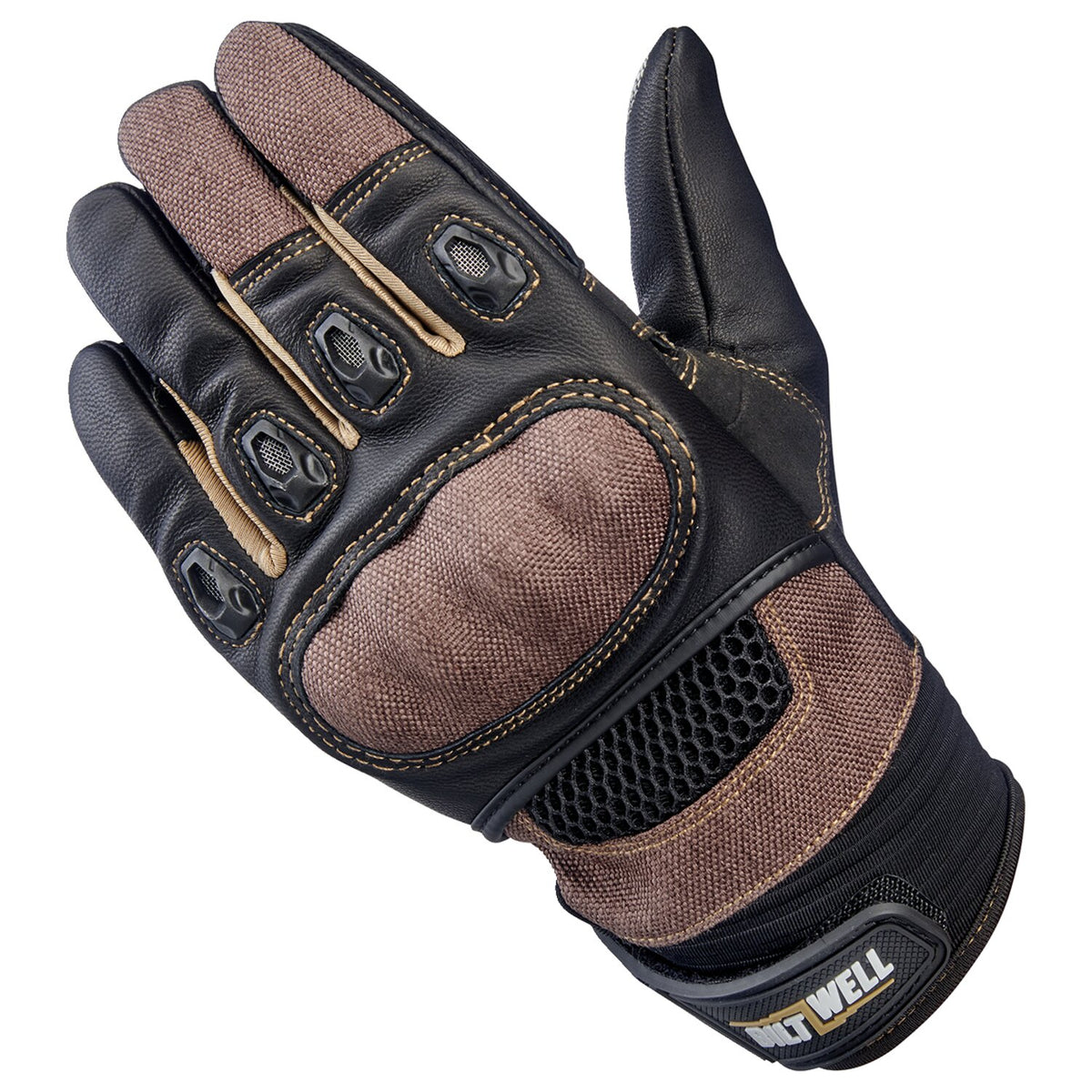 Biltwell Bridgeport gloves chocolate/black