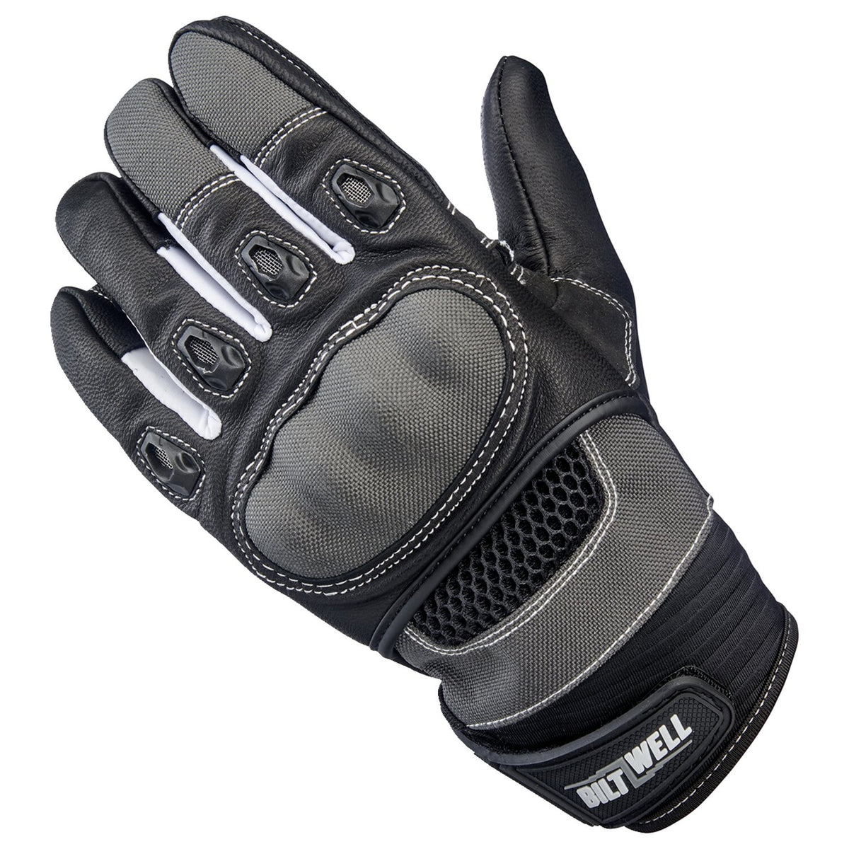 Biltwell Bridgeport gloves gray/black