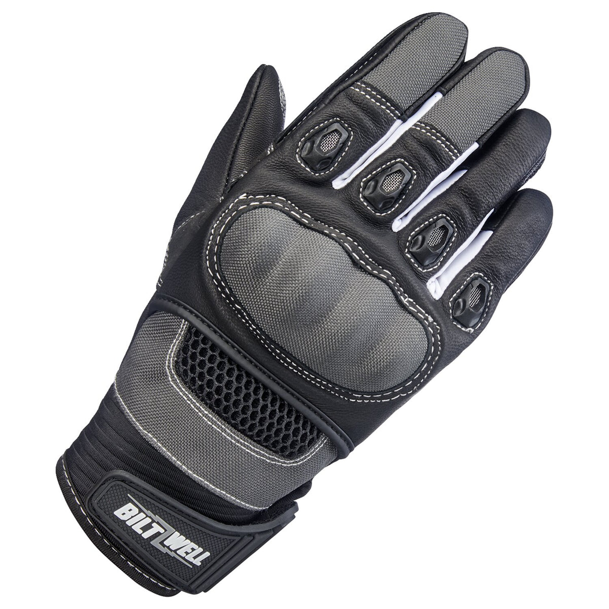 Biltwell Bridgeport gloves gray/black