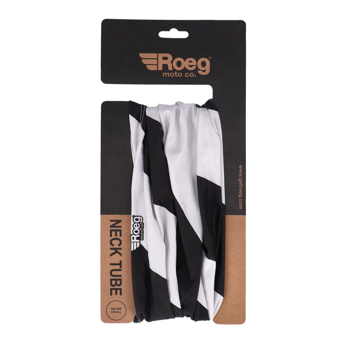 Roeg Striped tunnel offwhite/black