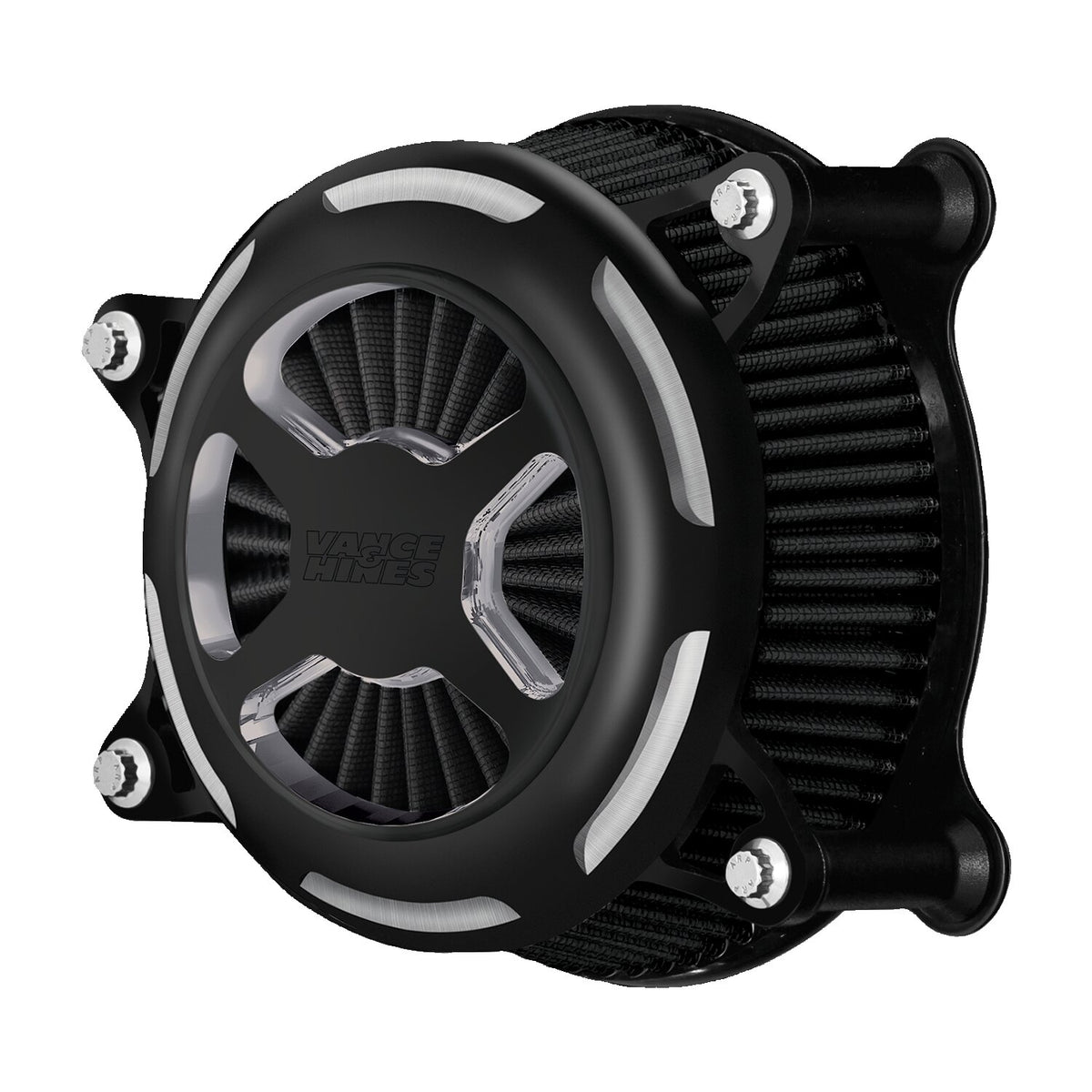Vance & Hines, VO2 x air cleaner kit. contrast cut matte bla