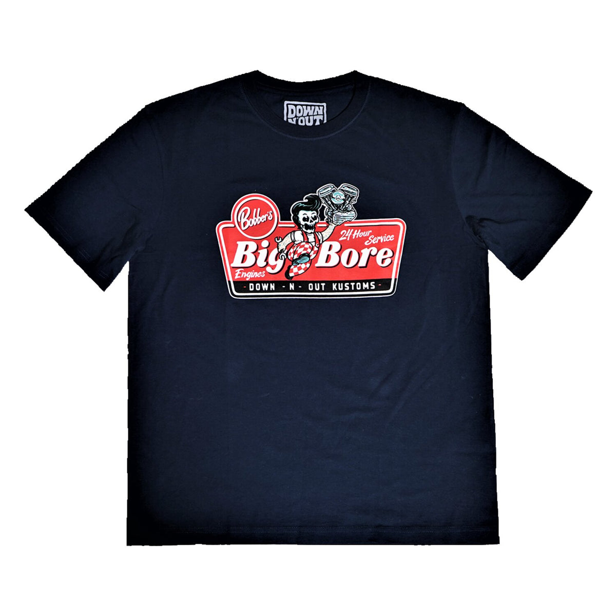 Down-n-Out Big Bore t-shirt navy blue