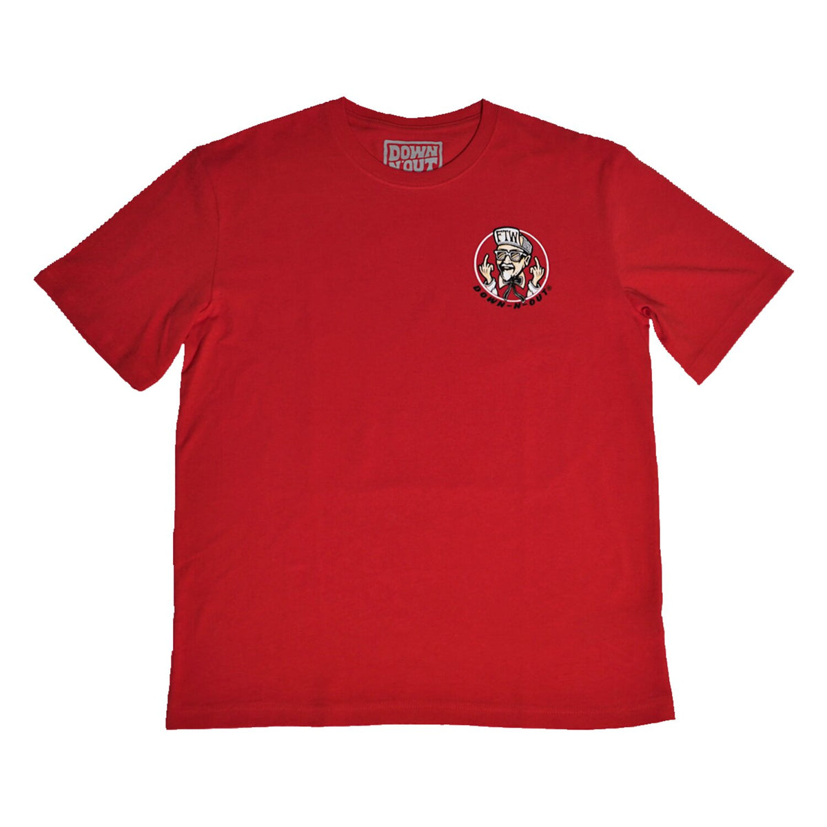 Down-n-Out Gettin Fried t-shirt red