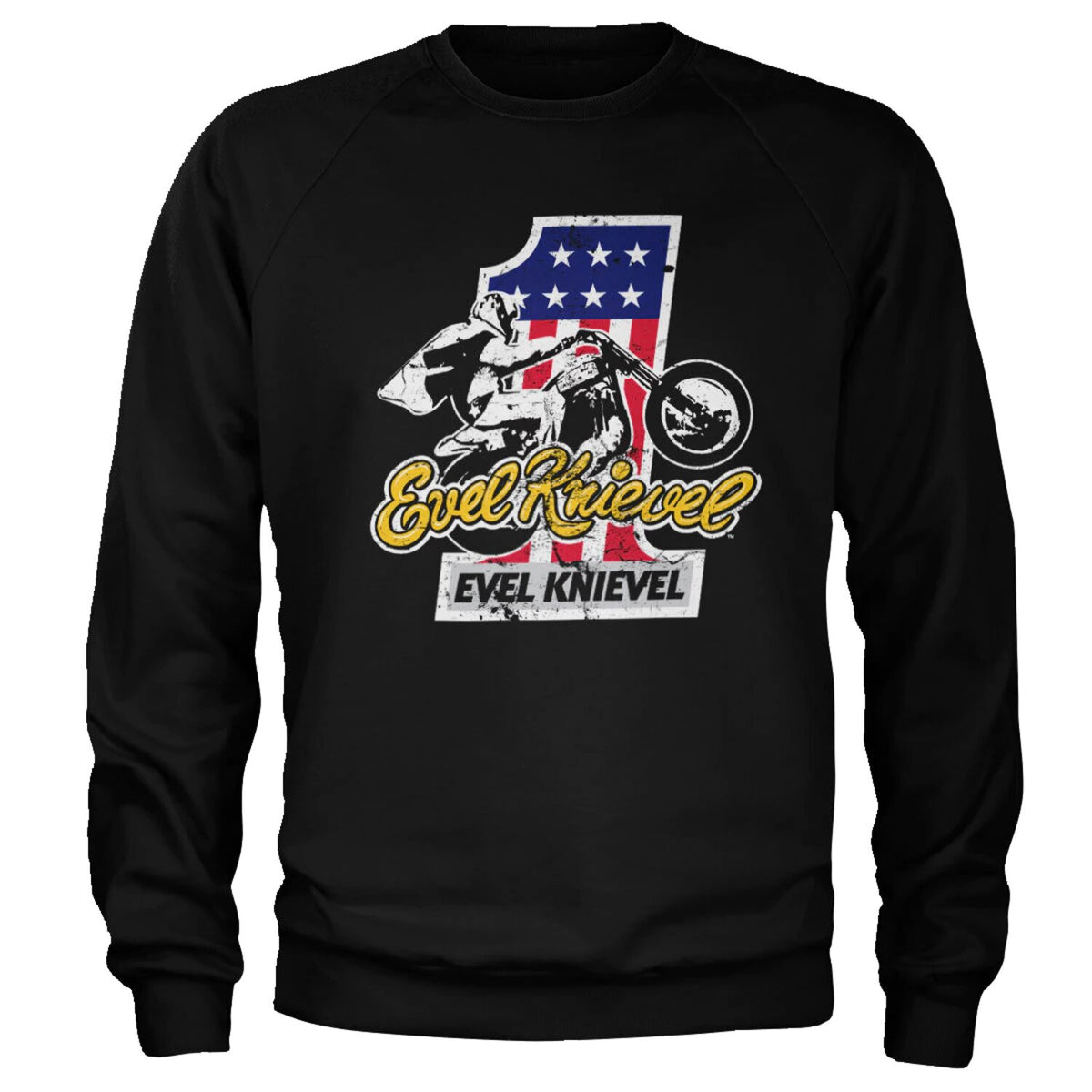 Evel Knievel No. 1 sweatshirt black