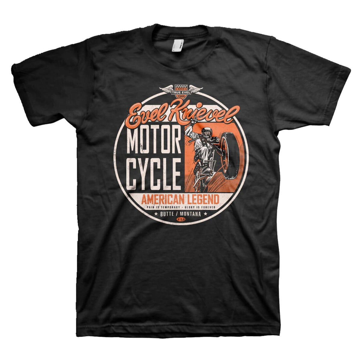 Evel Knievel American Legend T-shirt black