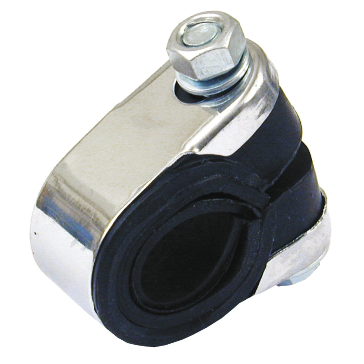 Universal handlebar mounting bracket. Chrome