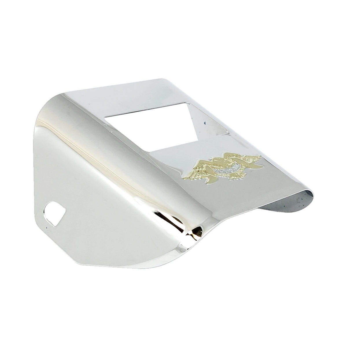 73-up taillight visor. embossed eagle. gold