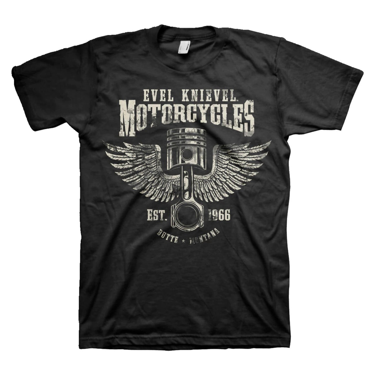 Evel Knievel Motorcycles T-shirt black