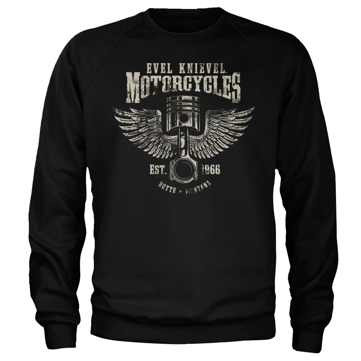 Evel Knievel Motorcycles sweatshirt black