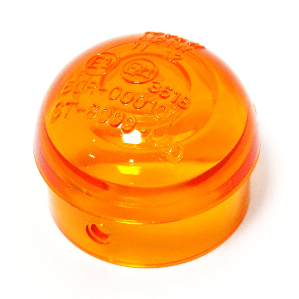 Micro bullet, turn signal replacement lens. Amber