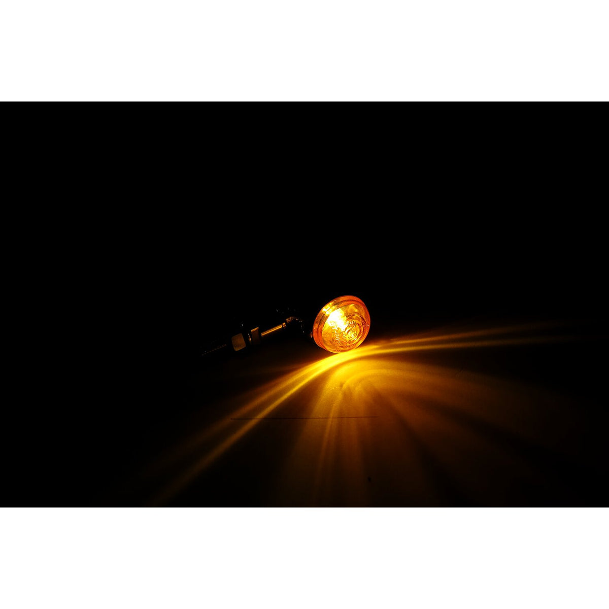Micro bullet, 12v halogen turn signals. Chrome, plain