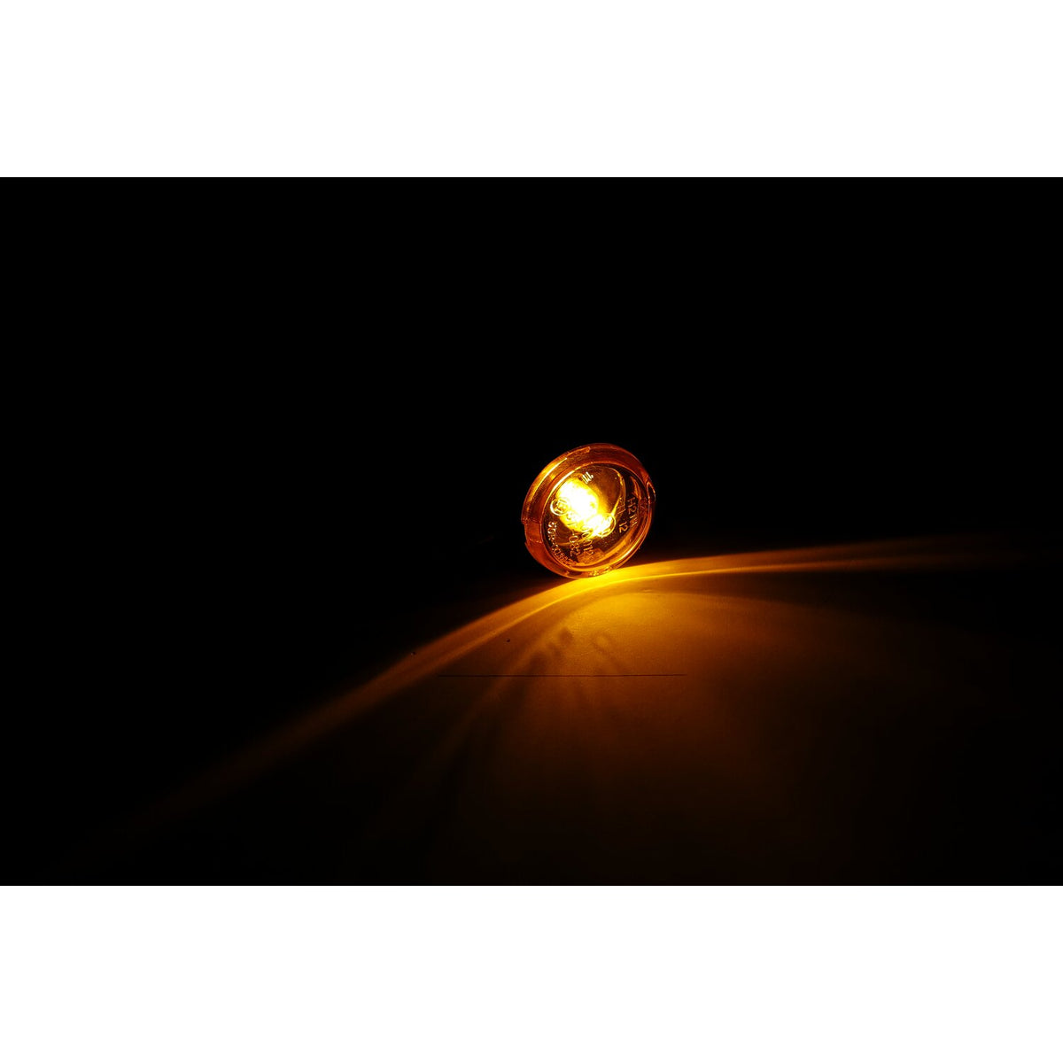 Mini bullet, halogen turn signals. Black, grooved