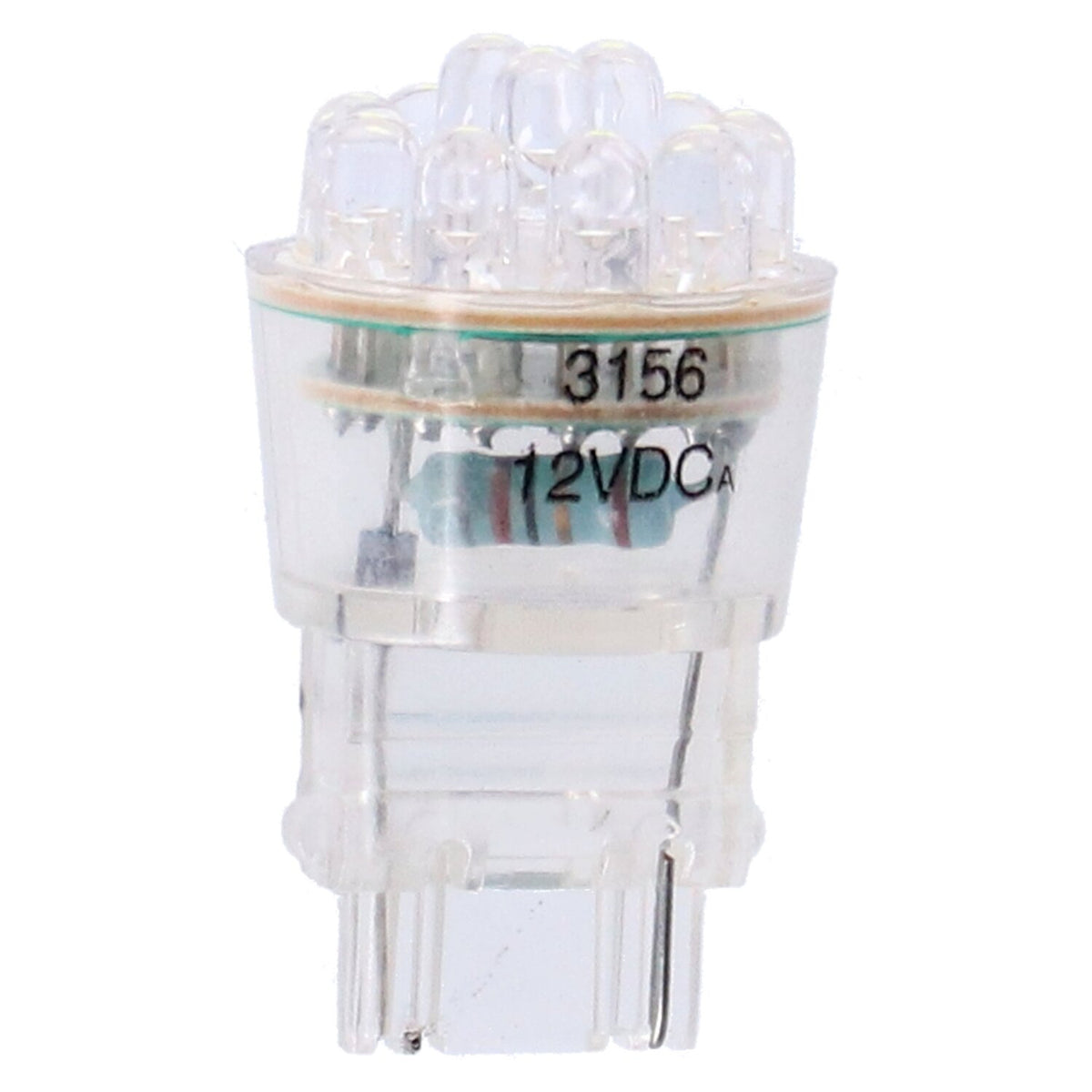 LED wedge turn signal bulb #3156 base. White light