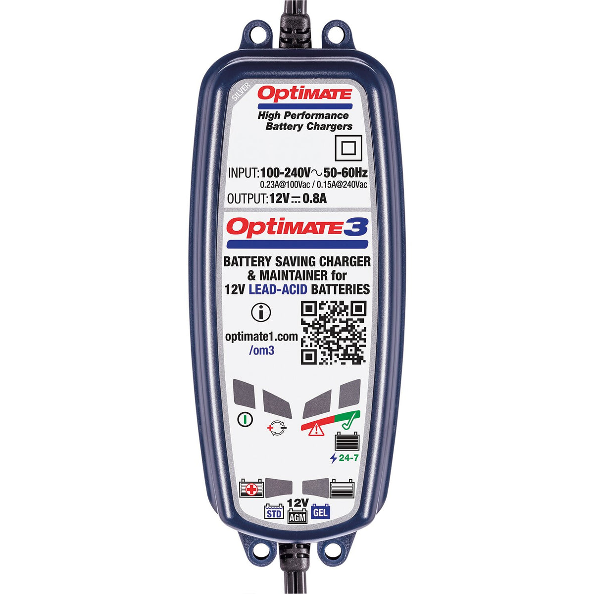 Tecmate OptiMATE 3 12V battery charger