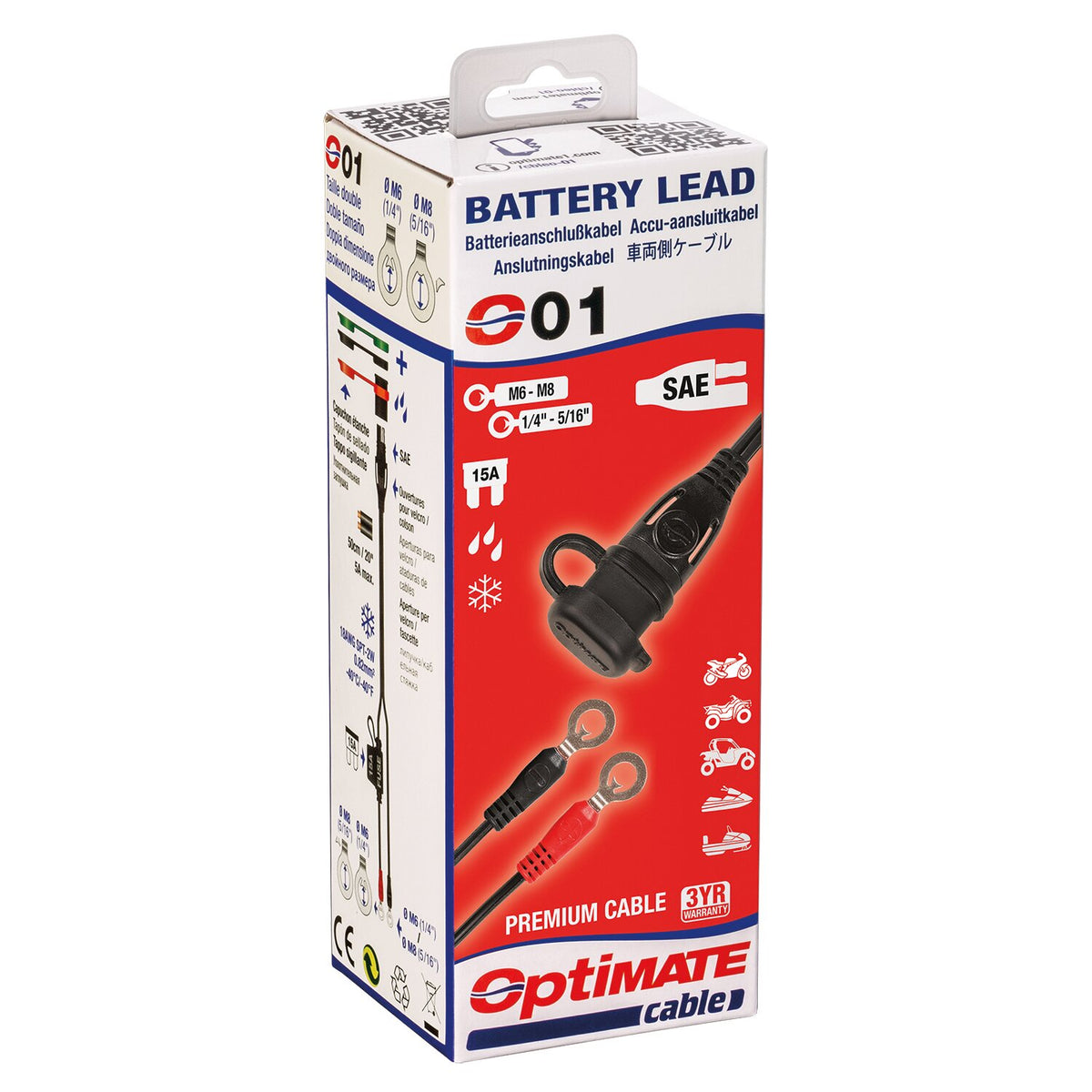 Tecmate, OptiMATE battery charge cable O-01