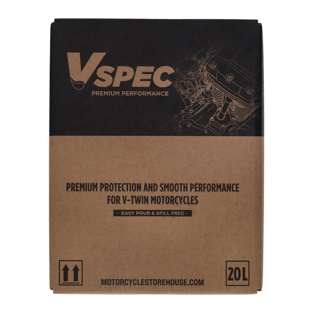 Vspec, 20W50 (Mineral) motor oil. 20 liter box