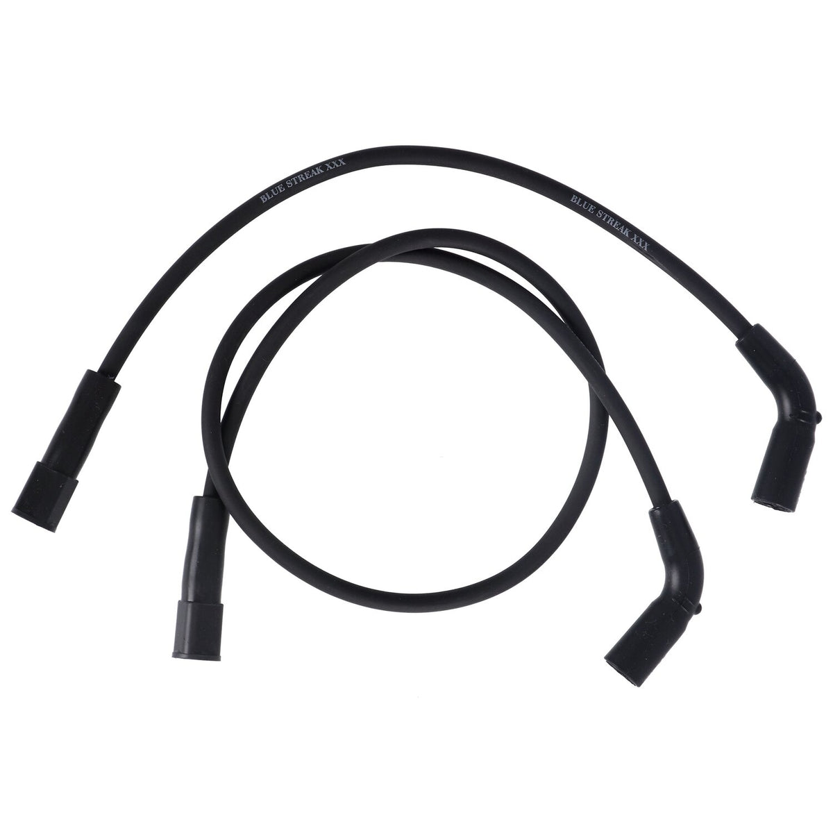 Blue Streak, XXX spark plug wire set. Black, white print